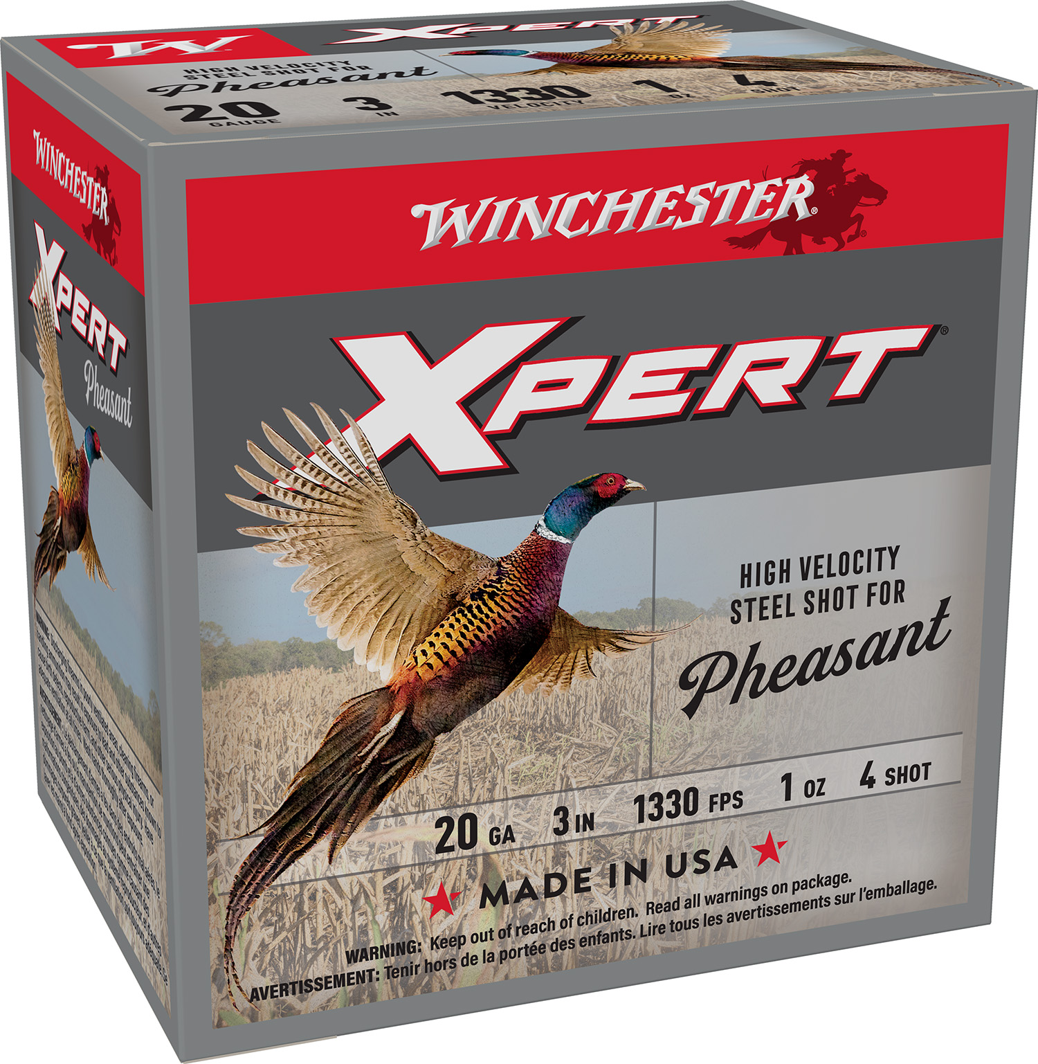 Winchester Xpert Pheasant 20ga 3in 1oz #4 Steel 25rd - Alexander's