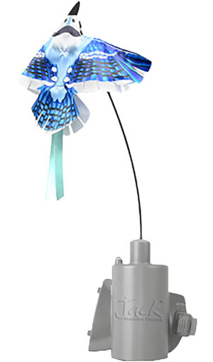 Foxpro FoxJack 5 Blue Jay motion decoy in gray compatible with FoxPro digital game calls
