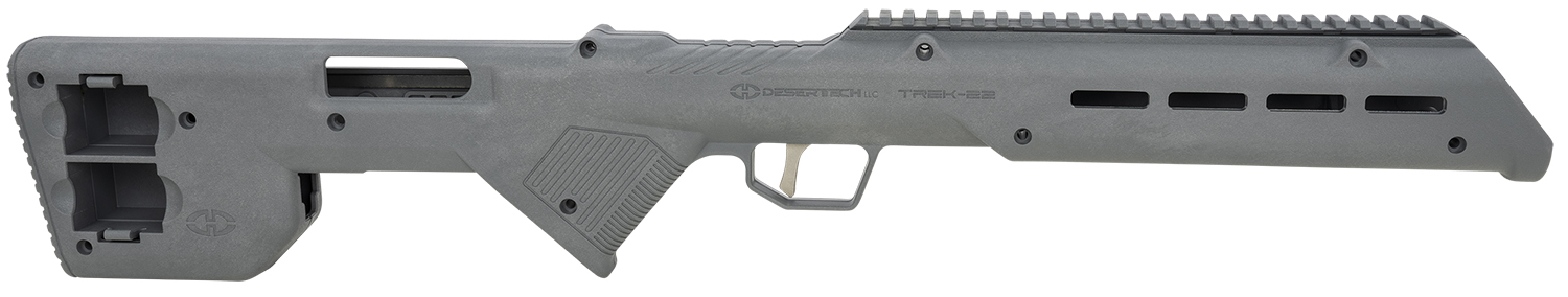 Desert Tech TREK-22 gray synthetic fixed bullpup rifle chassis fits Ruger 10/22