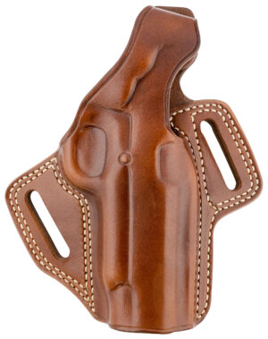 Galco Fletch FL266R tan leather OWB belt slide holster for right-hand 1911, fits 4–4.25 in