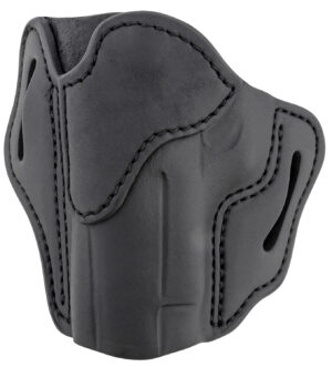 1791 Gunleather BH2.3 Stealth Black left-hand OWB leather holster, optic-ready, size 2.3
