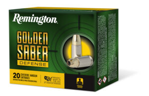 Remington Golden Saber Defense .357 Magnum 125 gr BJHP ammunition box