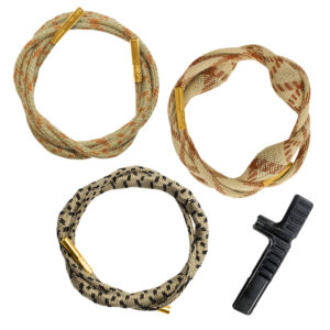 Otis 3 Gun Ripcord Trio bore cleaners for 9mm, .223, and 12 gauge with T-handle