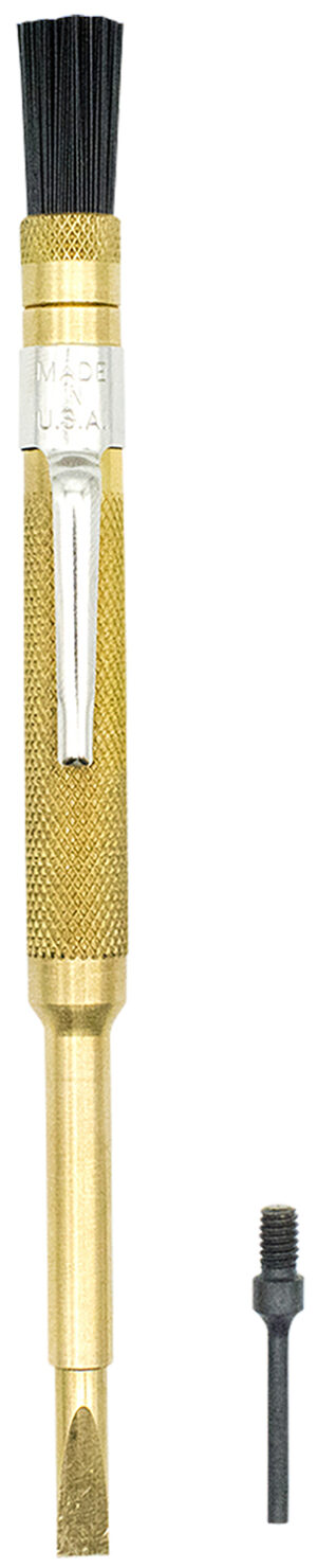 Otis Armorer's 4-in-1 Pistol Tool brass with brush, pin punch and nut driver