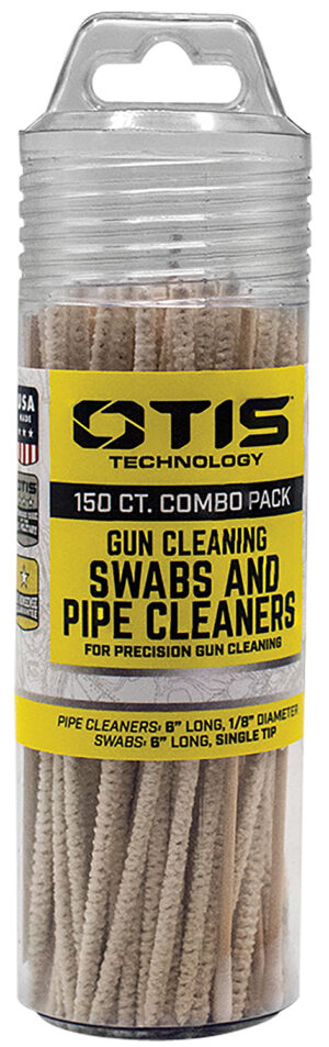 Otis Swabs & Pipe Cleaners Combo Pack 100 swabs 50 pipe cleaners 6-inch wooden swabs