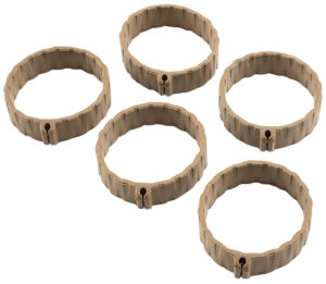 Strike Industries Bang Band FDE 5-pack tactical rubber bands NBR cable organizer