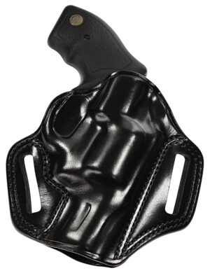 Galco Combat Master CM834B black leather OWB belt-slide holster, right hand, fits Glock 48 and M&P Shield EZ