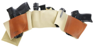 Galco UnderWraps 2.0 Khaki Small leather/nylon belly band holster