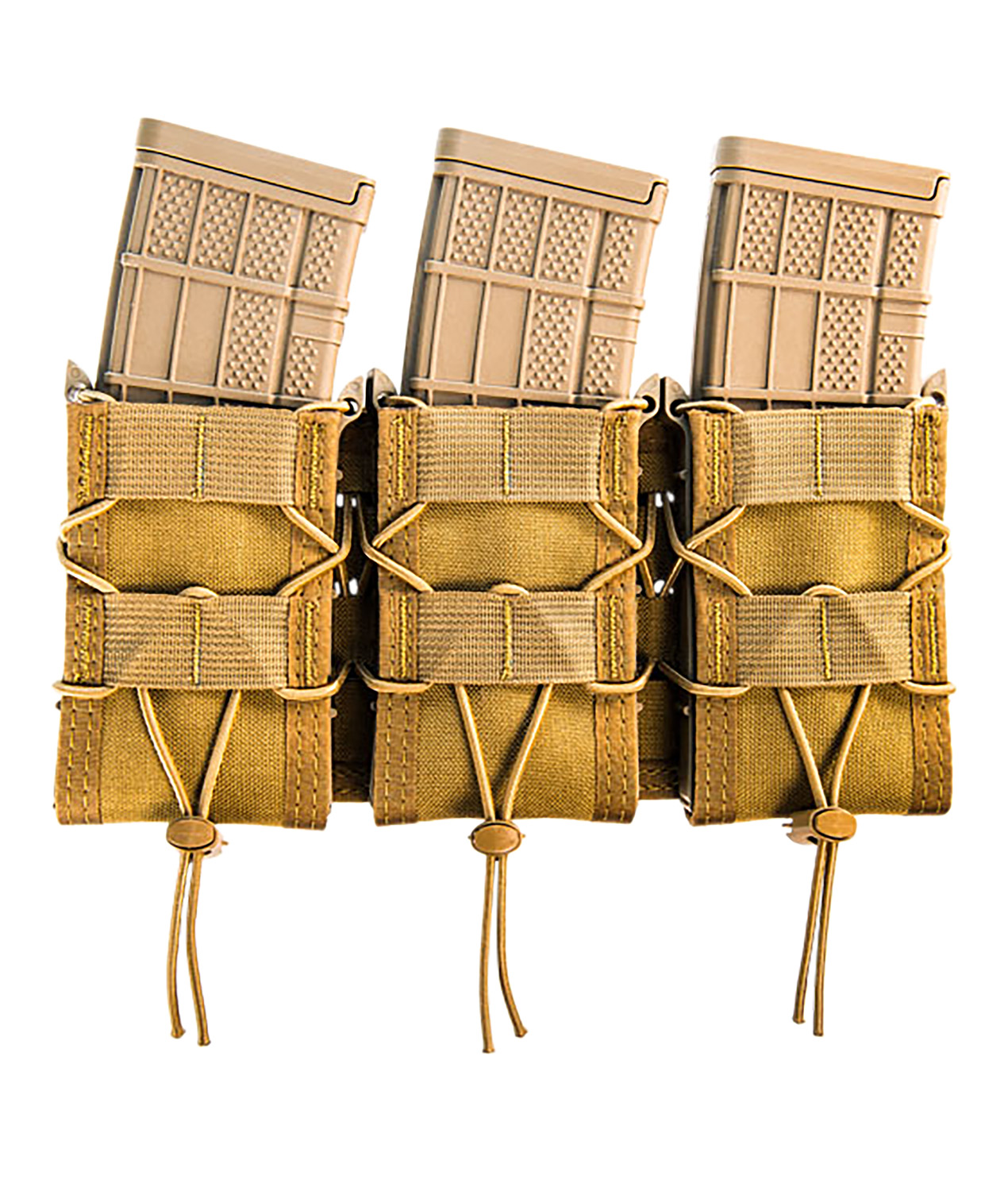 High Speed Gear TACO Shingle Triple Mag Pouch, Coyote Brown, 3-compartment MOLLE nylon