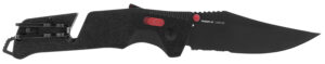 S.O.G Trident AT folding knife with Cryo D2 clip point blade and integrated line cutter and glass breaker