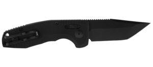SOG SOG-TAC AU Compact 2.94-inch Cryo D2 Tanto Part Serrated Black