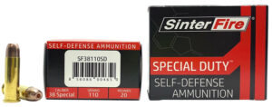 SinterFire Special Duty .38 Special 110gr lead-free frangible hollow point ammunition 20rd box