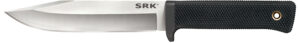 Cold Steel SRK San Mai 6 inch fixed blade knife with black checkered handle and Secure-Ex sheath