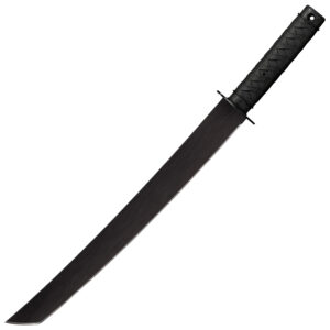 Cold Steel CS97TKLZ Tactical Wakizashi 18" 1055 carbon steel blade, black polypropylene handle, Cor-Ex sheath