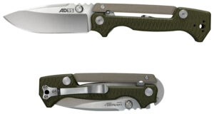 Cold Steel AD-15 CS58SQ 3.50 inch folding spear point S35VN knife with aluminum yoke and black G-10 scales