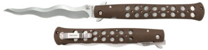Cold Steel Ti-Lite Kris folding knife with AUS-10A blade and black Griv-Ex handle