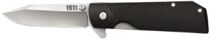 Cold Steel CS20NPJAAZ 1911 3-inch folding knife with 4034 SS clip point blade and black textured Griv-Ex handle