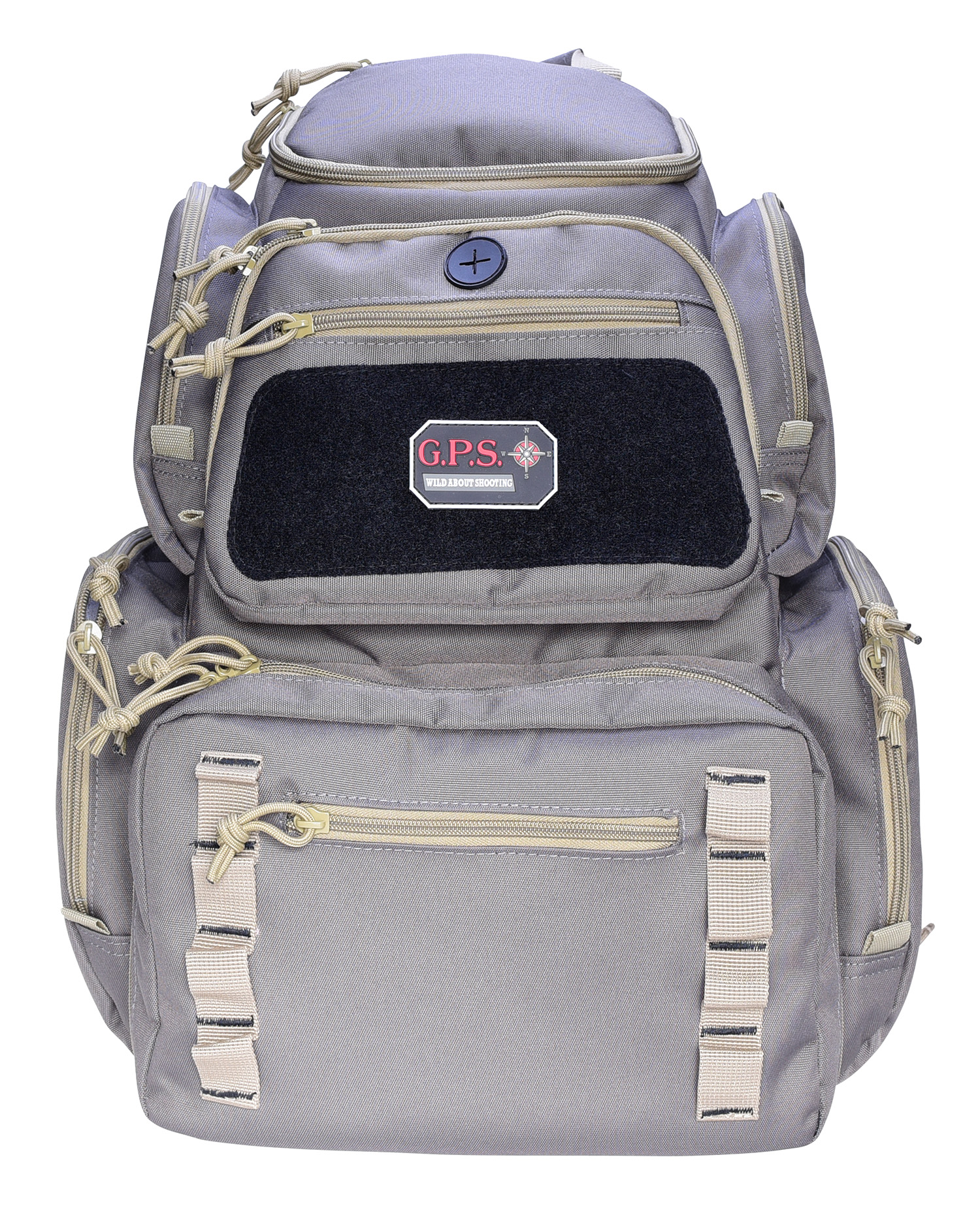 G*Outdoors Pistolero 1712BPRK backpack, Rifle Green/Khaki, holds 5 handguns