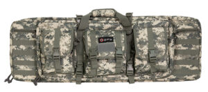 G*Outdoors GPS Bags DRC36ACU 36-inch double rifle case in A-TACS AU with pistol sleeves and MOLLE webbing