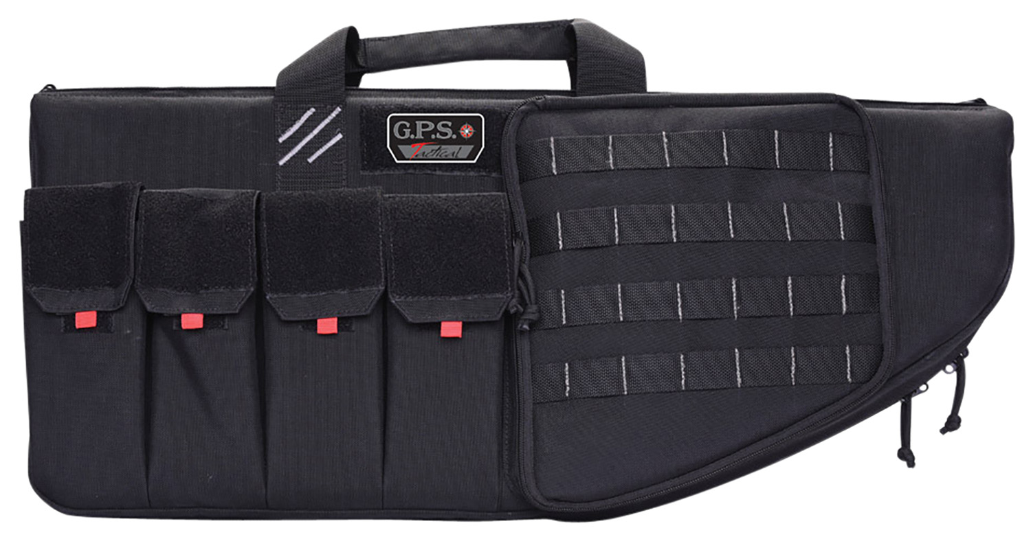 G Outdoors GPS Bags T30ARB 30-inch tactical AR case black with mag pouches and external handgun pocket