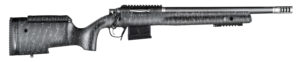 Christensen Arms BA Tactical 6.5 Creedmoor rifle with 16-inch carbon fiber wrapped barrel and black/gray stock