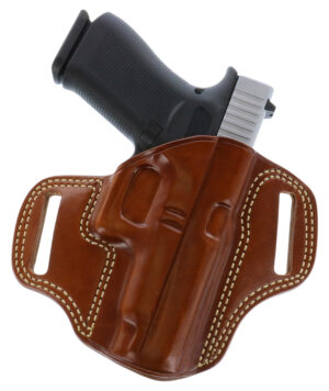 Galco Combat Master CM876 tan leather OWB holster for Springfield Hellcat Pro right hand