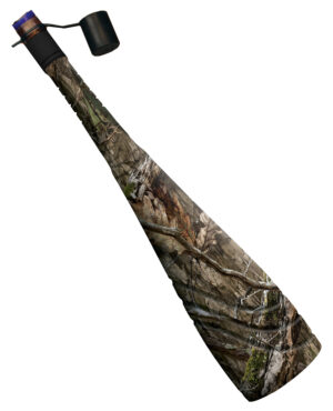 Primos Big Poppa Elk Bugle Call in stone grey with Support Shelf mouthpiece