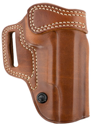 Galco Avenger AV212R tan leather OWB belt holster for 1911 5-inch right hand