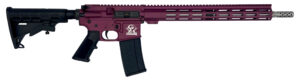Great Lakes GL15 16 inch .223 Wylde rifle with Black Cherry Cerakote finish