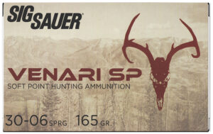 Sig Sauer Venari .30-06 Springfield 165gr Soft Point ammunition 20-round box
