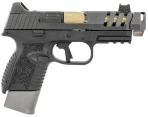 FN 509 CC Edge 9mm 4.2 in compensated pistol black frame gray slide