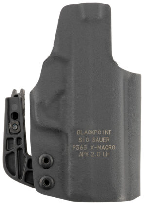Sig Sauer P365-XMACRO left-hand IWB holster black with adjustable concealment strut