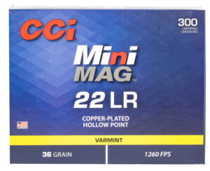 CCI Mini-Mag 22 LR 36 gr hollow point 300-round box