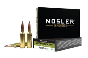 Nosler E-Tip 6.5 PRC 120 gr Spitzer lead-free ammunition 20-round box