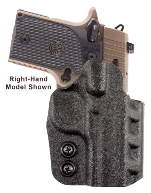 DeSantis Cazzuto black Kydex OWB paddle holster for Springfield Prodigy 4.25-5" left hand