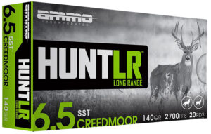 Ammo Inc 65CM140SSTA20 Hunt Long Range 6.5Creedmoor 140gr Super Shock Tip 20 Per Box/10 Case