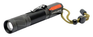 Cyclops FX1200 pocket flashlight in black, 210/1200 lumens, aluminum housing