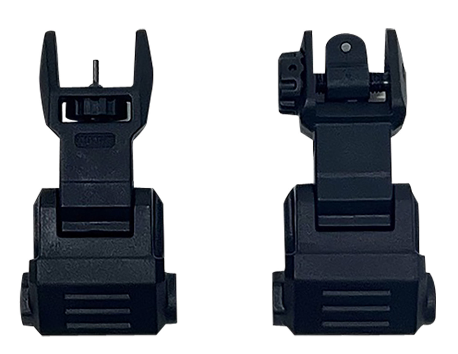 NCStar VG167 FlipUp High Profile Picatinny Sights — Black Polymer