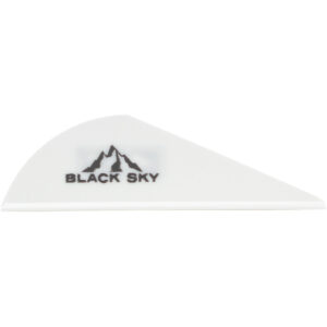 Bohning Black Sky Vane 2 in. White 36 pk.