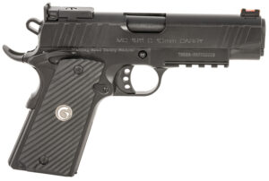 EAA Girsan MC1911-C 10mm 4.40" black steel pistol with Picatinny rail and fiber optic sights