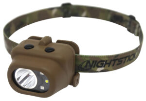 Night Stick NSP-4610C headlamp flat dark earth body with camo strap and multi-color floodlights