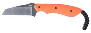 CRKT 2399 S.P.I.T. fixed 2.29in blade orange G10 handle knife with plastic sheath