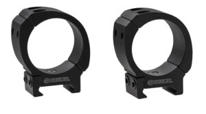 Wheeler Sporter 30mm Medium Bi-Weaver/Picatinny scope rings, black 6061 aluminum