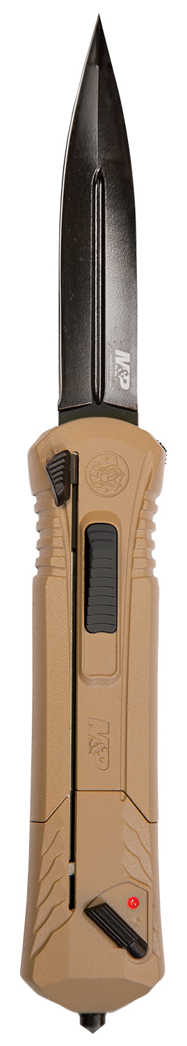 Smith & Wesson M&P OTF spear point knife with Flat Dark Earth aluminum handle