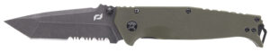 Schrade Melee Beta assisted folding knife 3.5 inch D2 tanto blade OD green handle