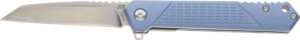 Schrade 1159320 EDC folding Wharncliffe knife 3.25-inch blade blue handle