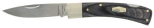 Old Timer Heritage Bruin 50th Anniversary 2.80in D2 drop point knife with black wood laminate handle