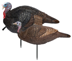 Primos Lil Gobstopper hen and jake turkey decoy set molded rubber multi-color