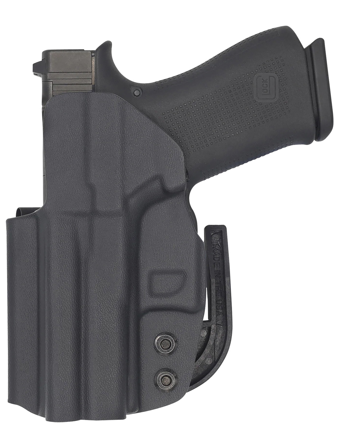 C&G Holsters Covert IWB black Kydex belt clip holster