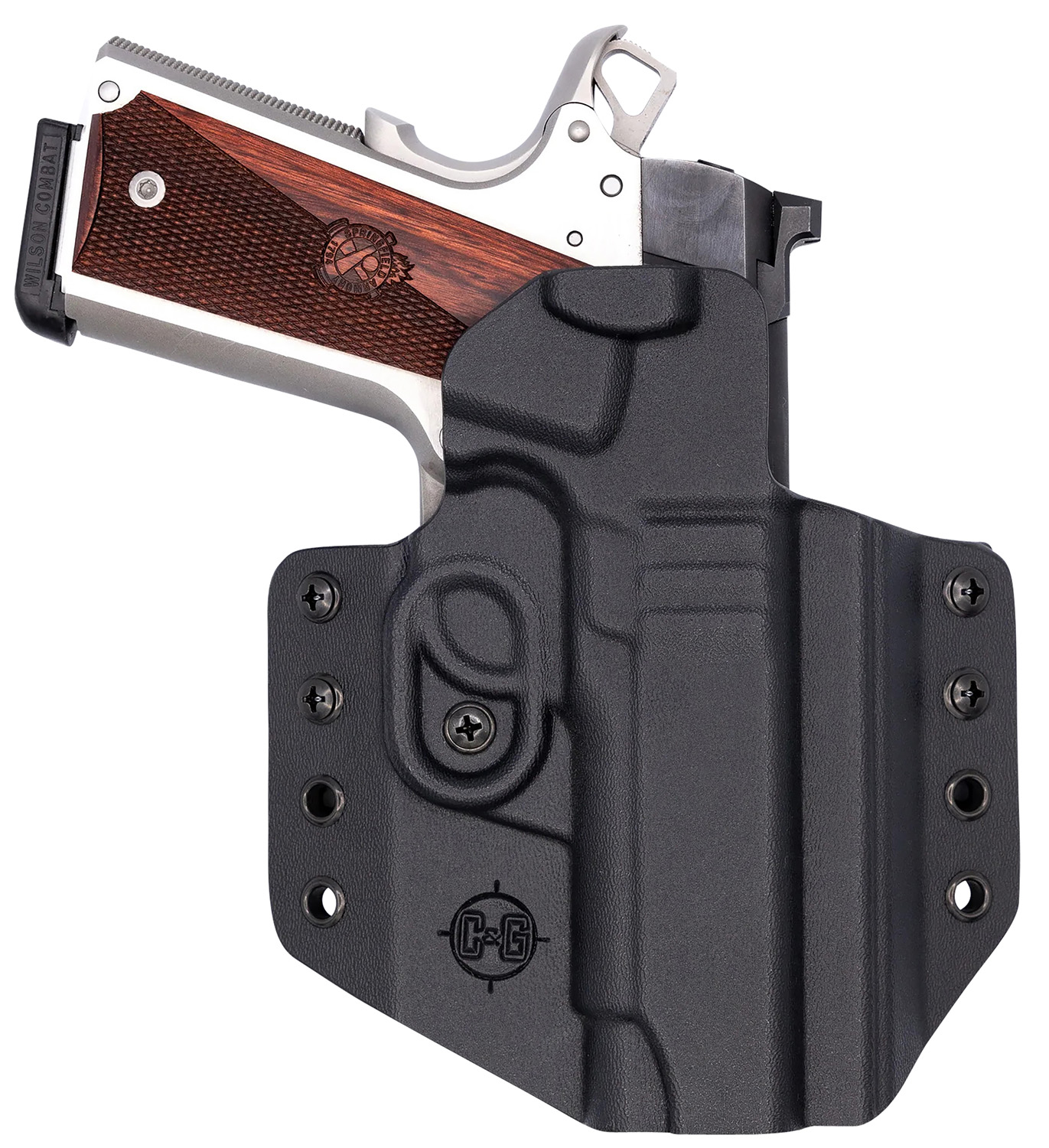 C&G HOLSTERS Covert 1856100 black Kydex OWB belt-loop holster right hand